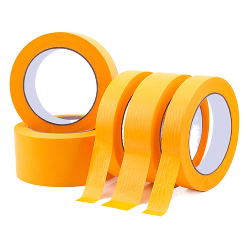 High Temperature Resistance 150 ℃ Washi Tape 244 Alternative Masking Tape for Car Painting Yellow Masking Tape
