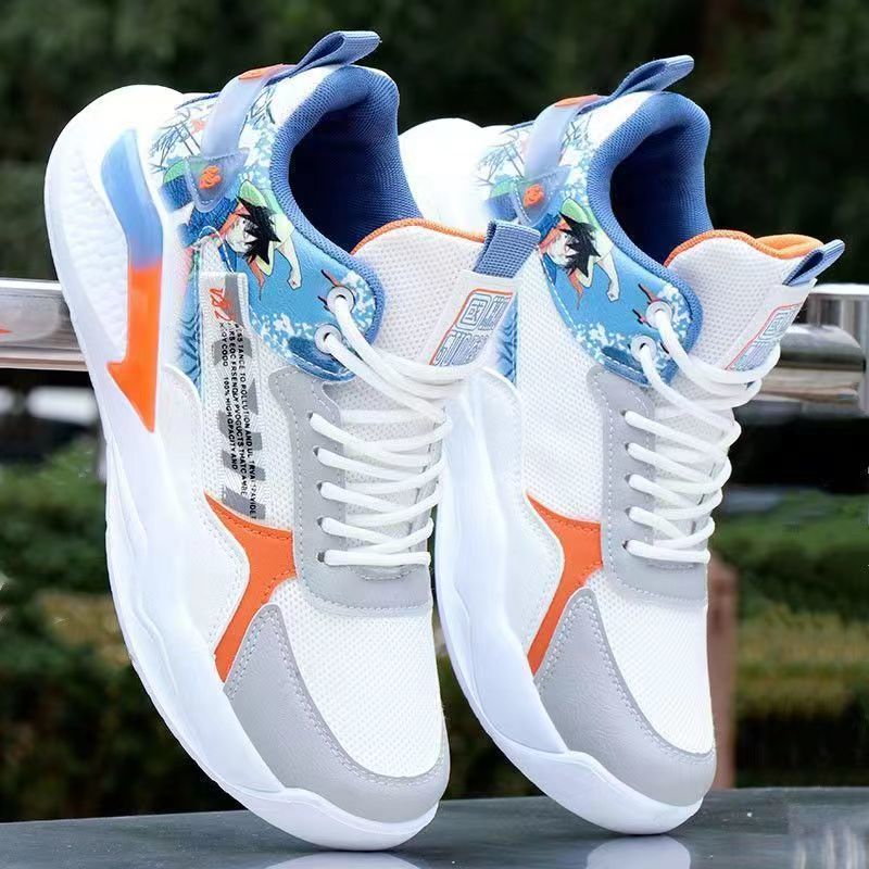 New men's shoes sneaker spring men's outdoor lightweight breathable running shoes cross-border fashion trendy basketball shoes