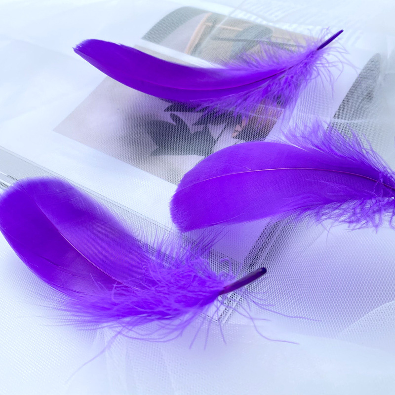 Picture of Macaron color feather decoration goose feather large and medium floating dream catcher gift box filled bouquet diy handmade material