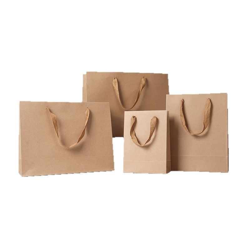 Picture of White Cardboard Bag Handbag Customized High-end Clothing Store Gift Bag Advanced Sense Bag Customized Enterprise Logo