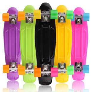 22 inch plastic small fish plate road skateboard single rocker skateboard Amazon cross-border exclusive
