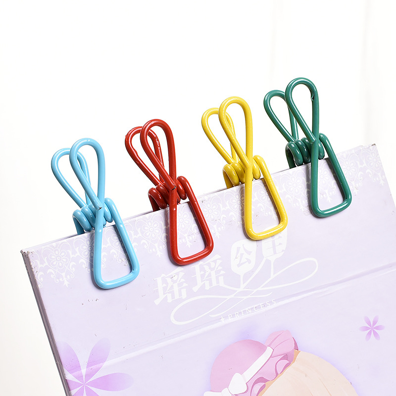 Color multi-function line clip solid clothes photo clip towel clip socks seal clip single sale
