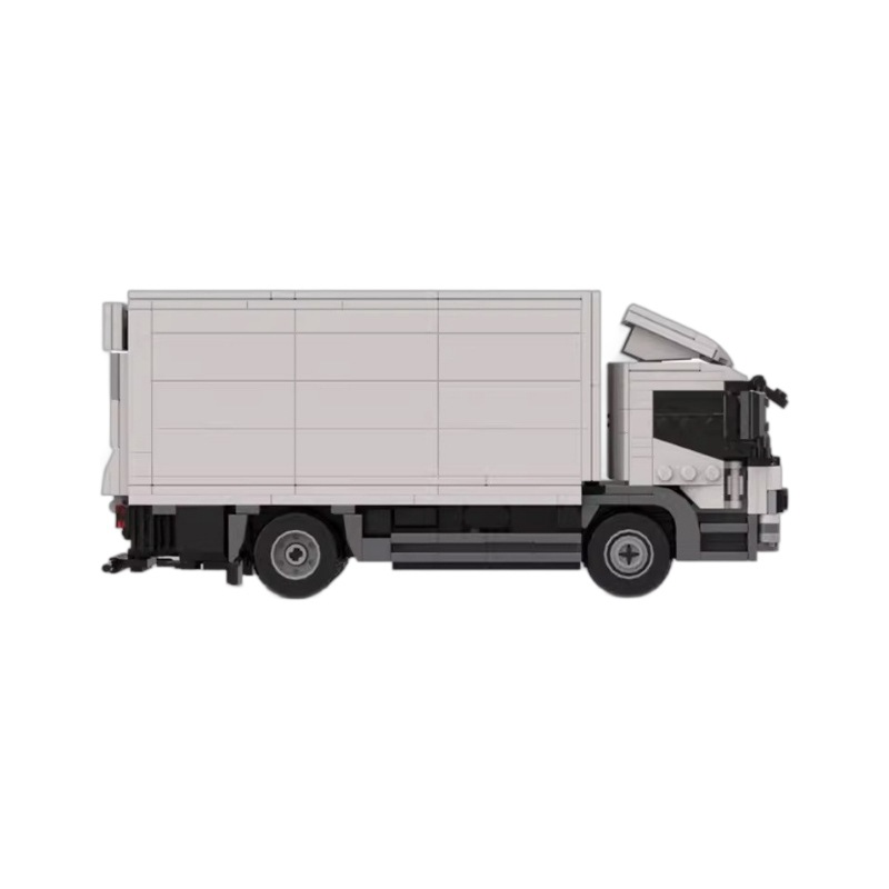 Picture of MOC-134268 Compatible Lego Mercedes Benz White Truck Puzzle Assembled Blocks Van Set