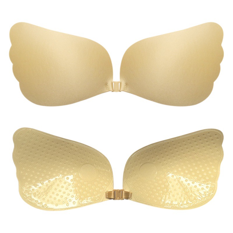 Cross-border Invisible Silicone Breast Sticker Special Strapless Underwear Anti-running Light Gathering Breathable Breast Sticker for Big Chest