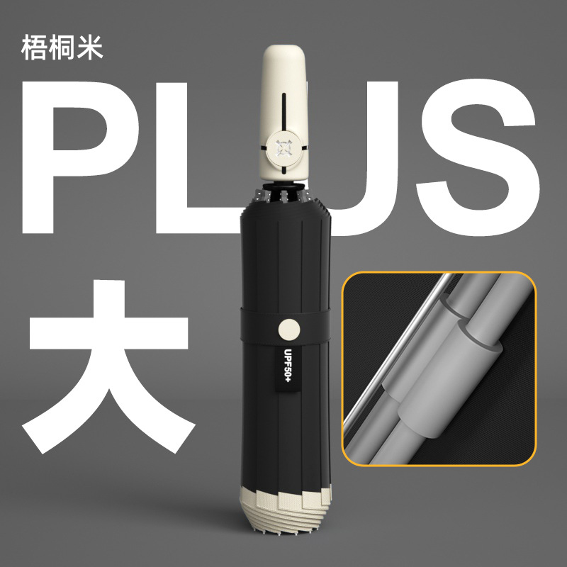 Picture of Umbrella Full-automatic Umbrella Men's Large Wholesale Advertising Umbrella Women's Sunlight and Rain Dual-use Sunscreen Anti-Purple