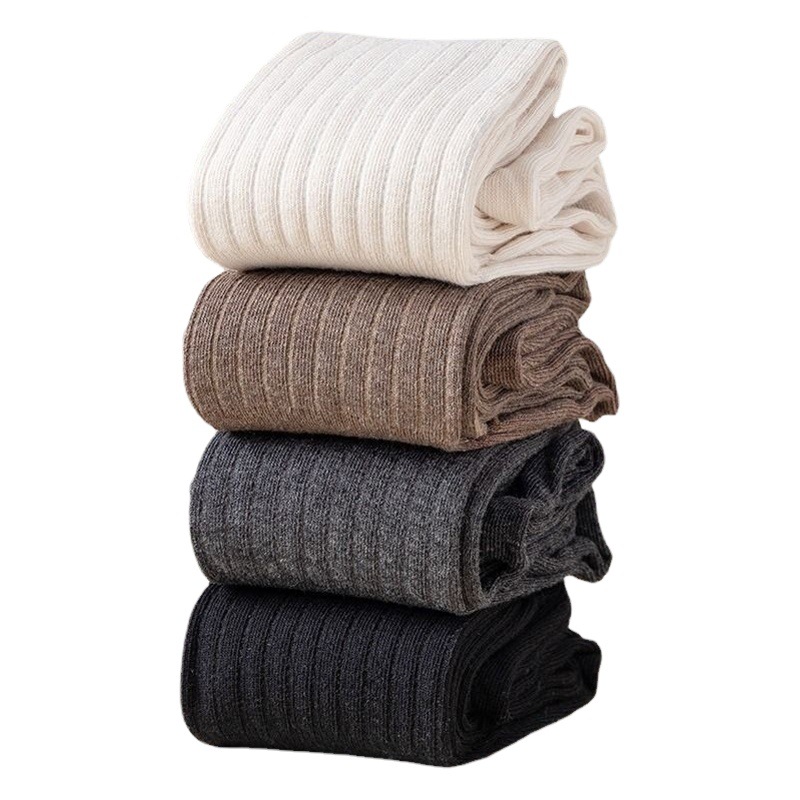 Over-the-knee socks thin long pile socks women's high solid color stitching ins fashion wear women's socks