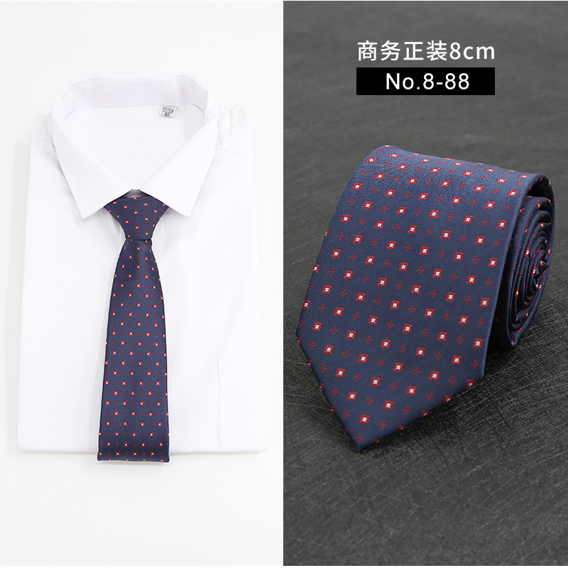 Picture of New Style Tie Men's Formal Business Casual Simple Style Solid Color Striped Arrow-Shaped Tie Manufacturer Ready Stock Wholesale