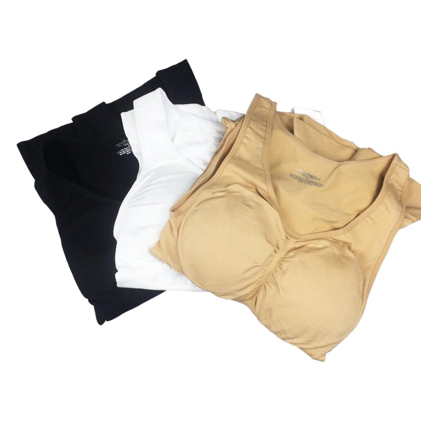 Breast Pad Vest, Tight Vest, Women's Top, Body Vest, Sports Bra, No Rims, Women's Yoga Wear, Body Shaping