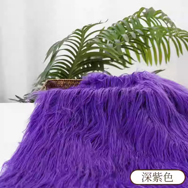 Picture of Falling Wool Plush Fabric 9cm Beast Dress Beast Hair Long Hair Roll Bundle Fried Hair Long Hair Hand-made Cotton Doll DIY