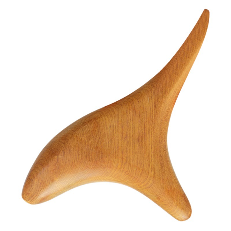Sandalwood triangle Sparrow massager beeswax fragrant wood rib-pulling Meridian cone press foot acupuncture point foot massage acupuncture stick