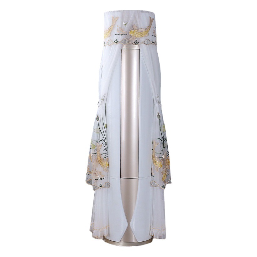 The new boot does not take cylindrical air conditioning cover round vertical cabinet cover air conditioning cover free embroidery manufacturers wholesale