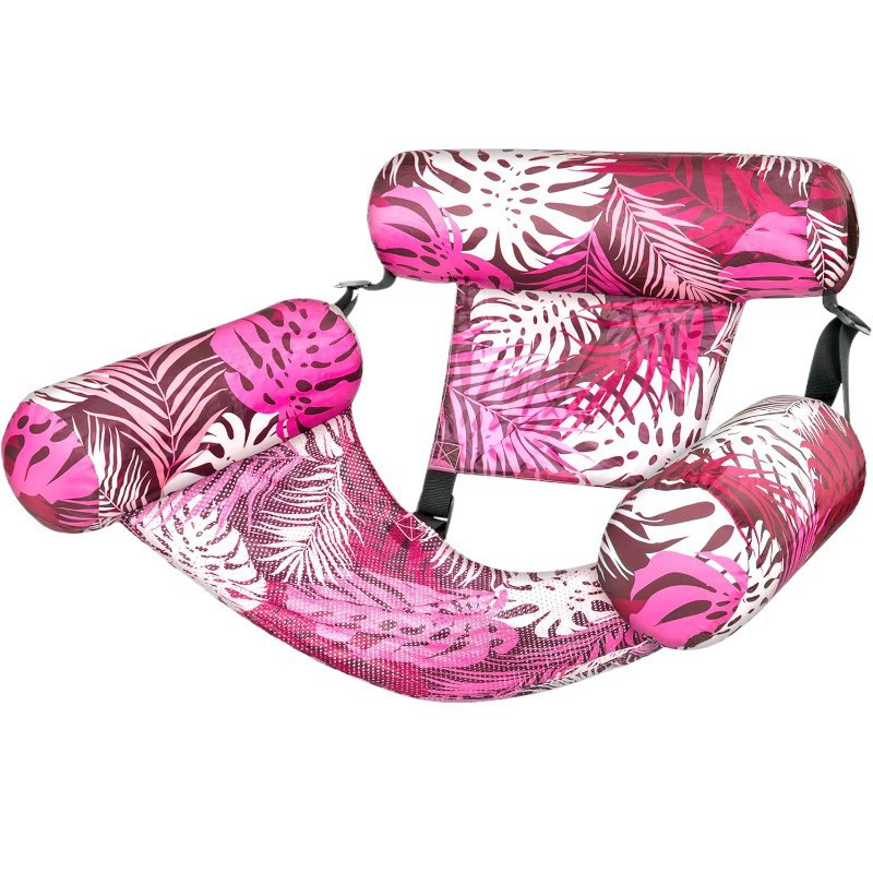 Picture of Foldable inflatable recliner water sofa amusement recliner floating bed with net hammock floating dual-use backrest floating row