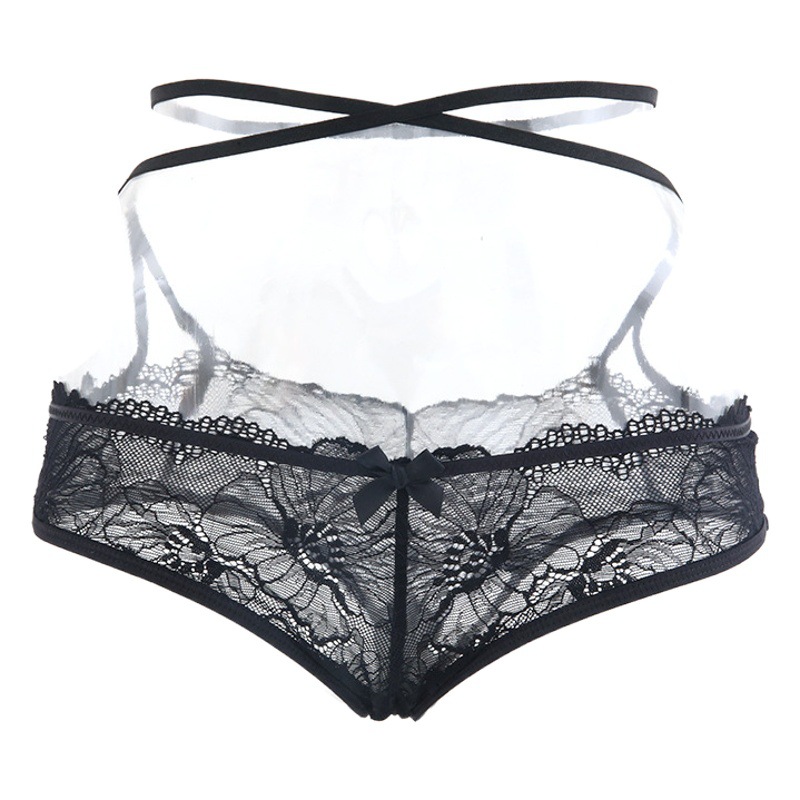 Xianyu Cross Lace Strap Waist Ring Hollow-out T Pants Comfortable Narrow Edition Light Luxury Fashion Half Hip Briefs