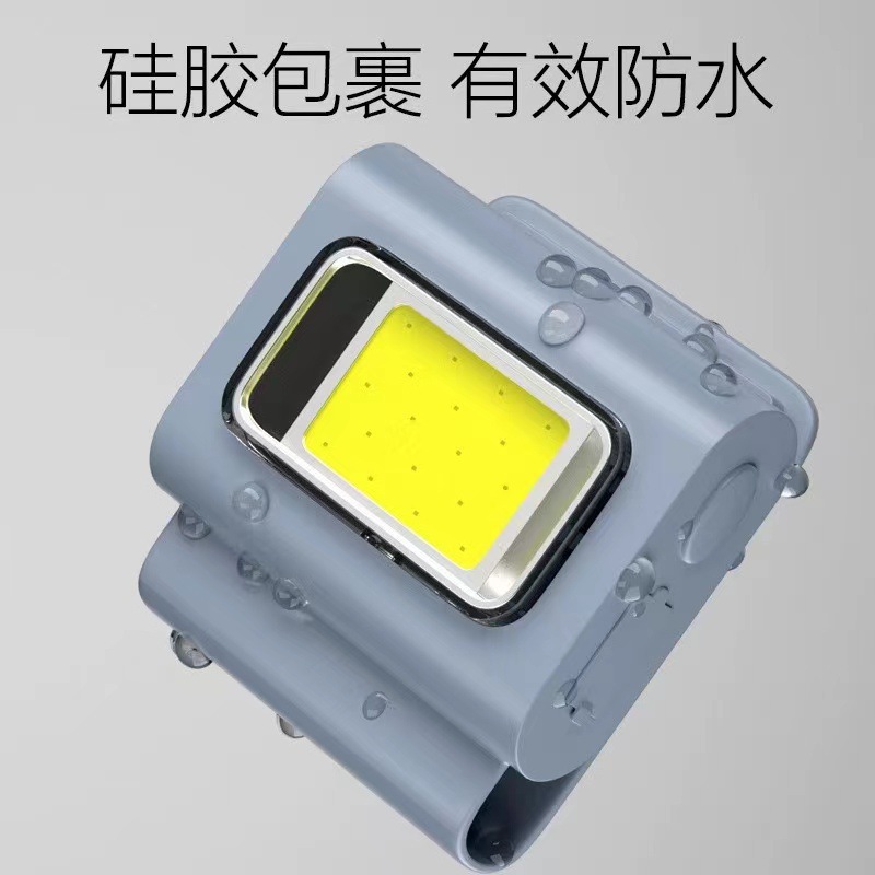 Picture of Cross-border new running lights with magnetic TYPE-C charging headlights portable clothes peg running COB silicone work lights