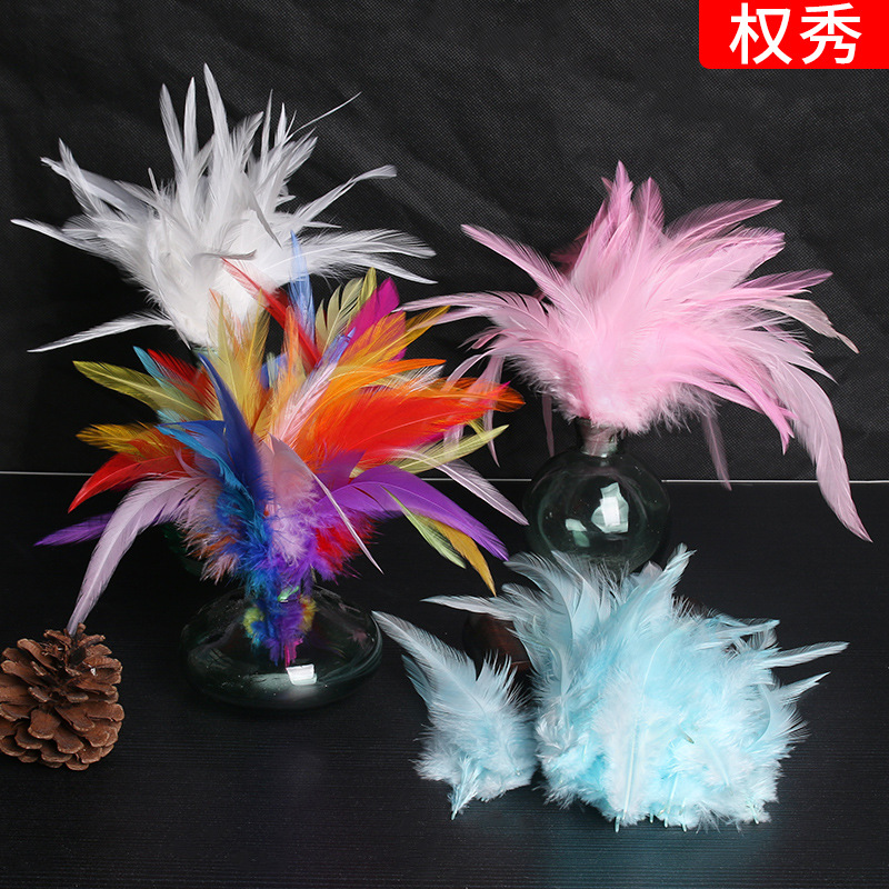 Factory wholesale diy color feather 200.00 cm-266.66 cm inch white pointed feather feather accessories dream catcher clothing decoration