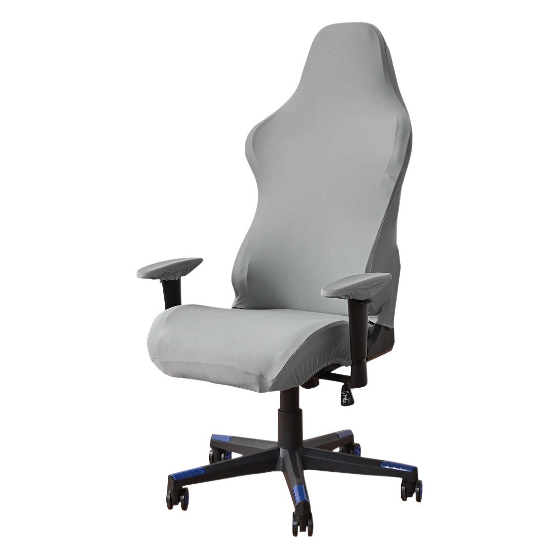 Milk Silk Pure Color Gaming Chair Cover Computer Game Internet Cafe Competitive Seat Cover Dustproof Boss Seat Elastic Chair Cover