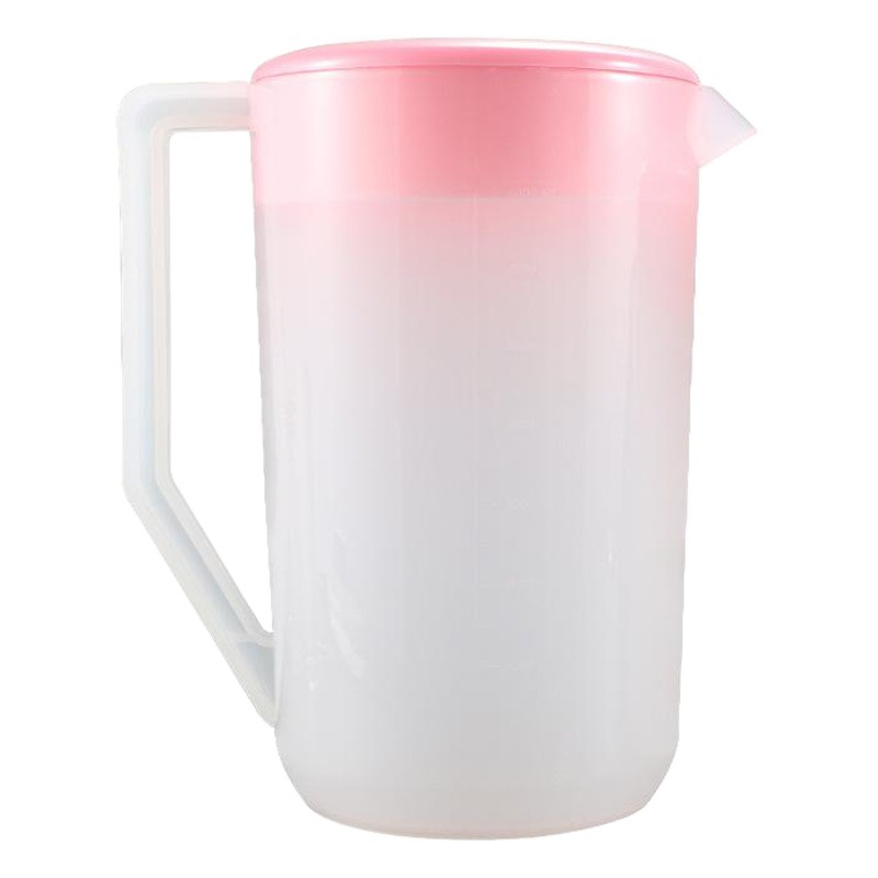 Hengzhi high temperature resistant thick plastic cold water bottle 5L large capacity cold white open water bottle PP tea kettle juice pot wholesale