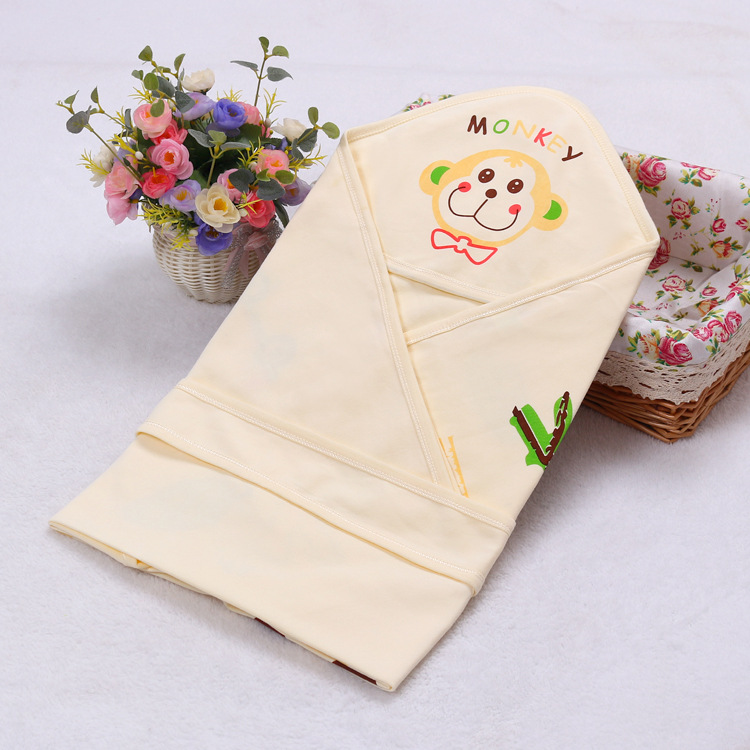 Picture of Newborn Baby Bag Single Pure Cotton Spring and Autumn Thin Bag Towel Holding Quilt Newborn Baby Bag Quilt