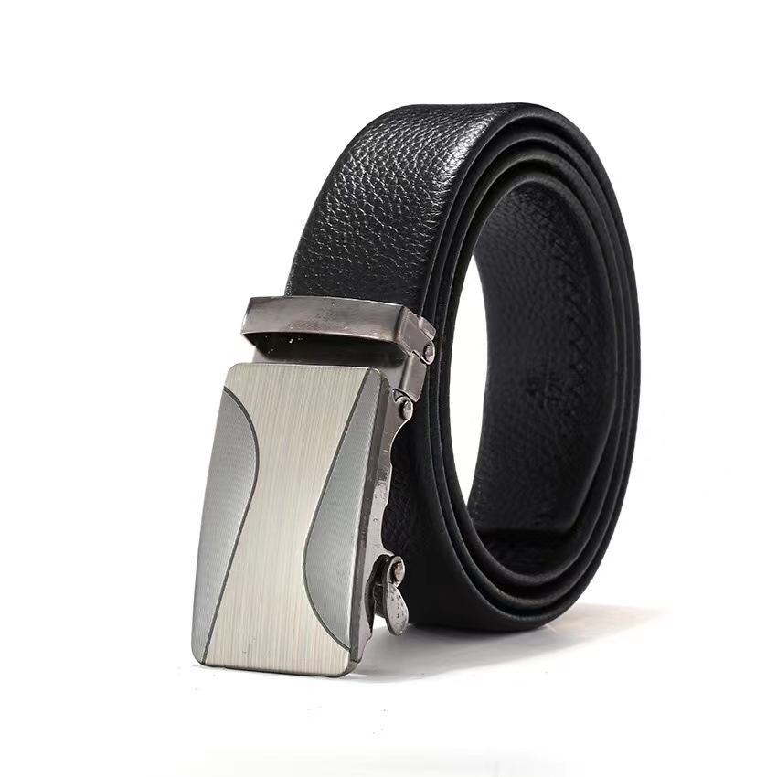 Picture of Men's belt automatic buckle litchi pattern belt business gift online shop clothing accessories gift pants belt factory wholesale