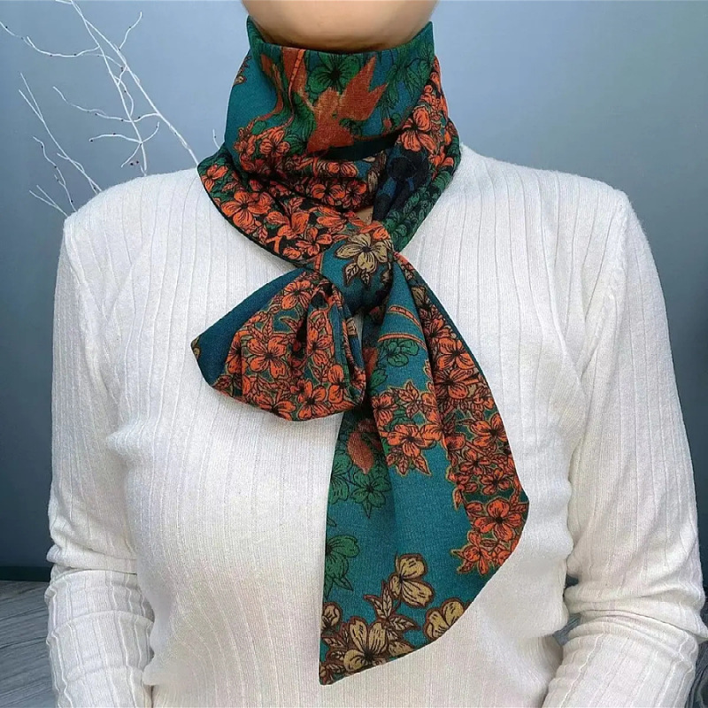 Picture of [Increase lengthening] 14*140cm neck long scarf Australian velvet cotton autumn and winter warm scarf fashion scarf scarf