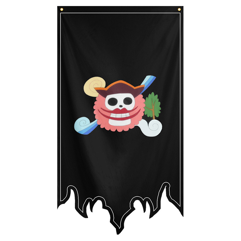 Picture of One Piece Legion Flag Pirate Flag Flag Cartoon Animation COSPLAY Decorative Flag Factory Outlet