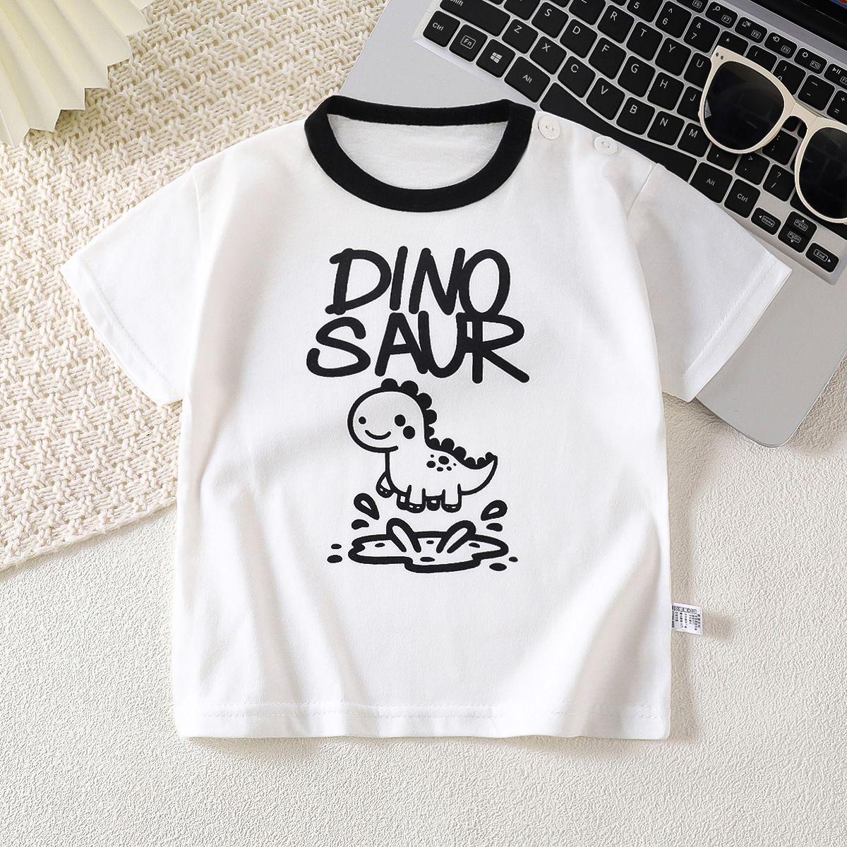 Picture of Children's Short-sleeved T-shirt Cotton New Children's Summer Baby Clothes Boys' Thin Girls' Top Summer Children's Clothing