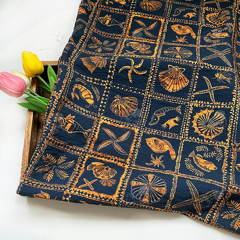 Xingbei compass brocade cotton fabric, new Chinese national style qipao dress, top, Hanfu fabric, digital printed fabric