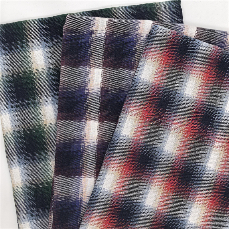 16-Count Cotton Yarn-Dyed Hazy Plaid Fabric Spring and Summer Shirts Fashionable Modern Children's Clothing Toy Plaid Fabric Ready Stock