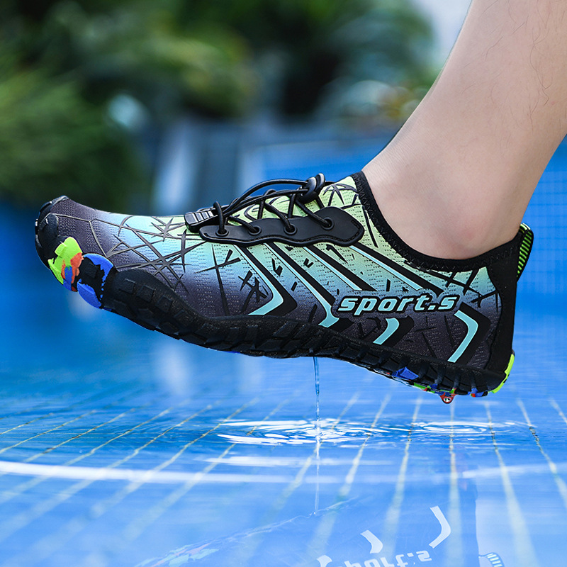 Outdoor Wading Shoes Men's Soft Bottom Non-slip Beach Shoes Women's Quick-drying Breathable Swimming Shoes Couple's Large Size Fishing Shoes