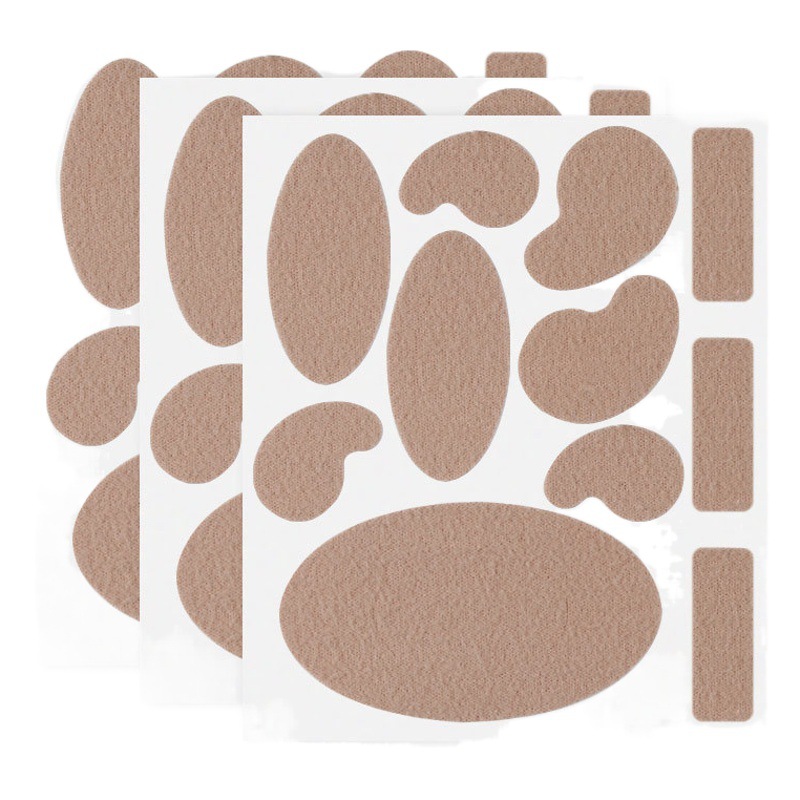 Flannel Multifunctional Casual Stickers, Sweat-Absorbent, Breathable and Wear-Resistant High-Heeled Shoes Protective Stickers, Non-Heel Heel Stickers, Anti-Falling Shoe Stickers