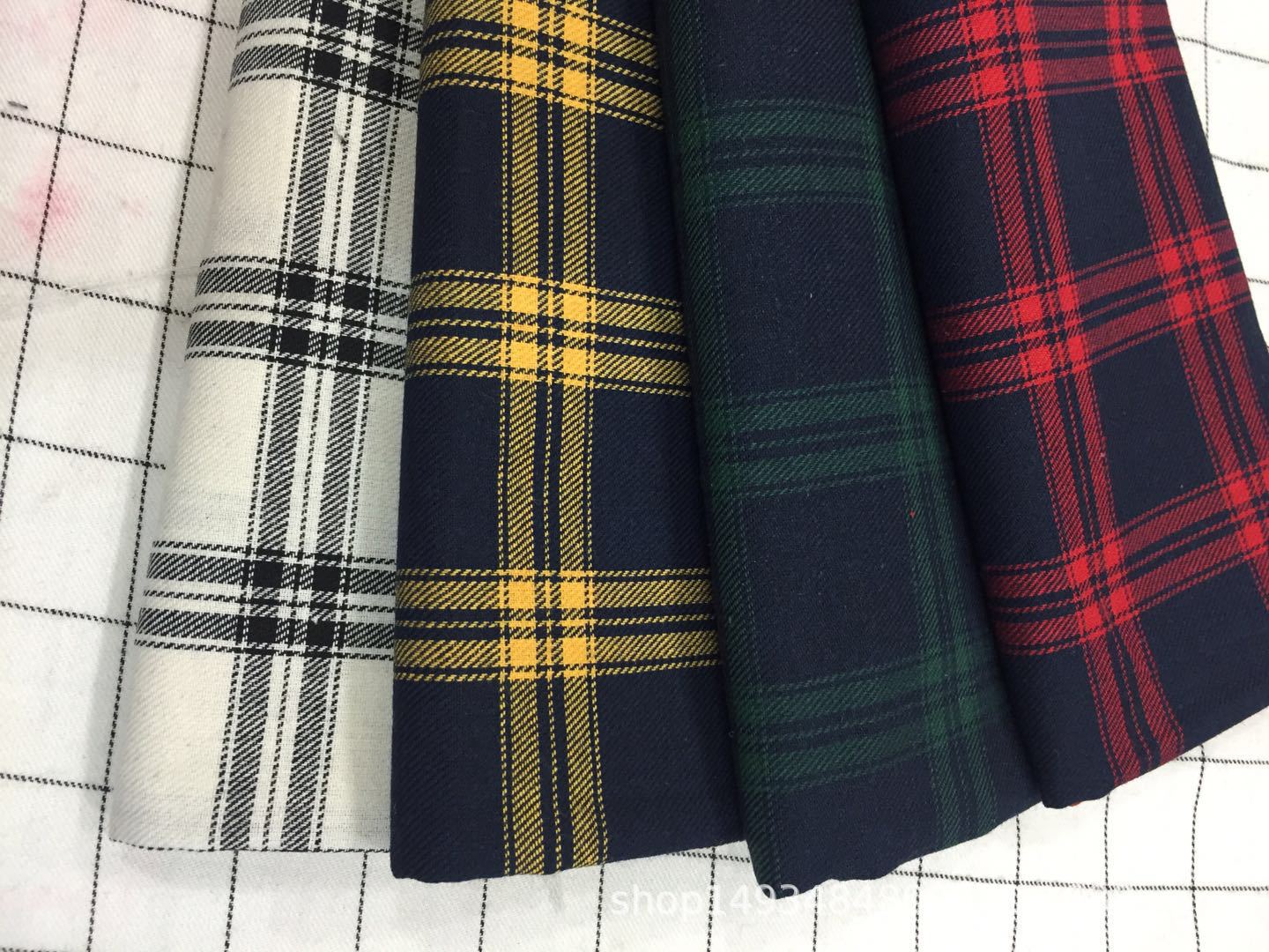 Autumn 21 Count Polyester Cotton Blend Cotton Flannel Fashion Men's Shirt Fabric Women's Skirt Fabric Ready Stock