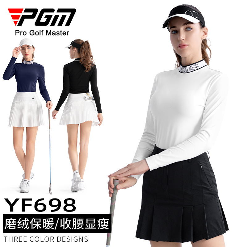 PGM Golf Clothing Women's Top Autumn Slimming Sports Women's T Base Shirt Warm Sports Style