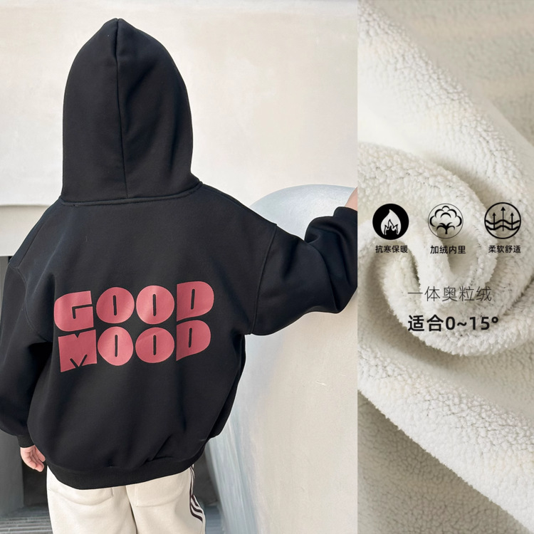 Children's Hooded Sweatshirt for Boys and Girls, Casual Versatile 2023 Autumn/Winter New Children's Jacket Top
