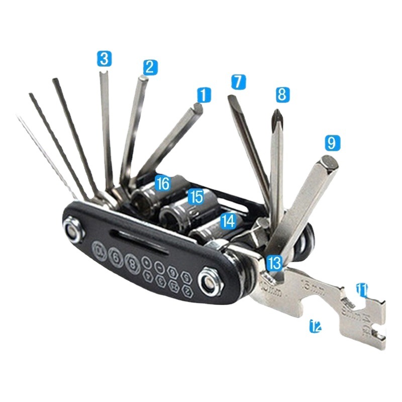 Bicycle Repair Tool Kit Tire Repair Tool Combination/Car Repair Tool Kit 15-in-1 6-in-1 Repair