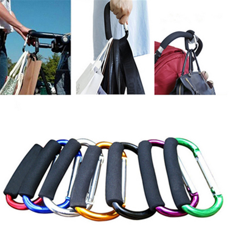 Picture of Sponge D-shaped mountaineering buckle color outdoor aluminum alloy roller skating shoe buckle shoe buckle baby stroller lifting button