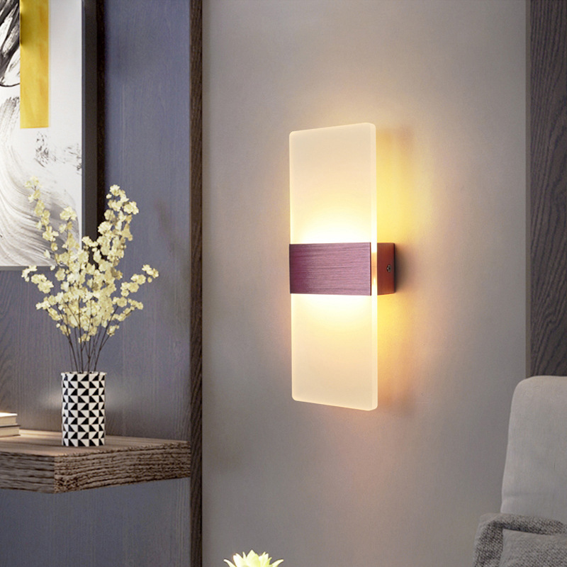 Picture of Cross-Border Led Tv Background Wall Lights Hotel Living Room Entrance Foyer Lights Modern Simple Acrylic Wall Lights
