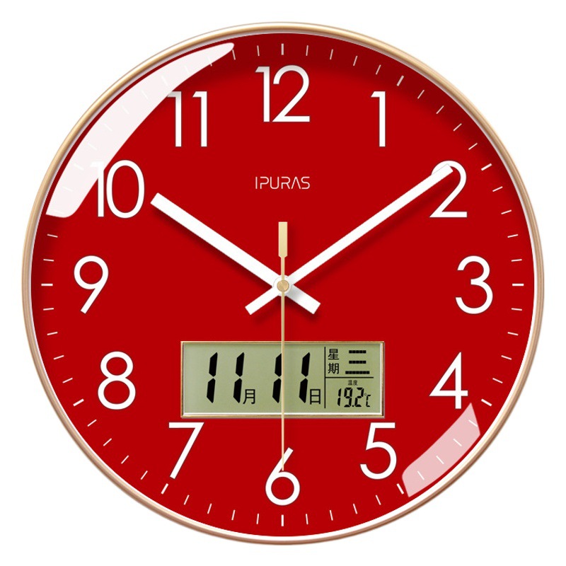 IPRA 6311 girl wall clock living room simple clock Wall watch creative art mute scanning quartz clock