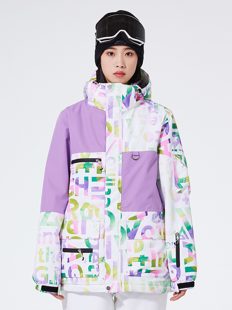 2024 Ski Suit Men's and Women's Snowboard Double Ski Suit Winter Outdoor Warm Ski Suit New Cross-border