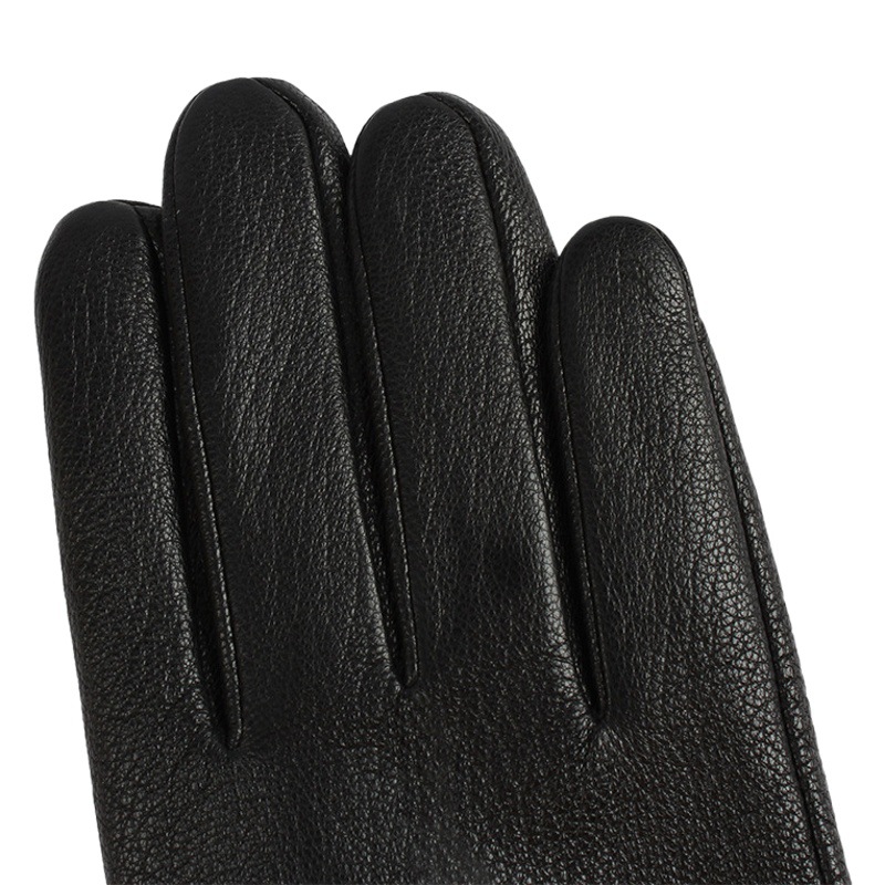 Imitation Deerskin and Sheepskin Gloves for Men in Winter, with Separate Fingers, Fleece-Lined for Warmth, Suitable for Outdoor Activities and Driving, in Stock for Wholesale, Windproof