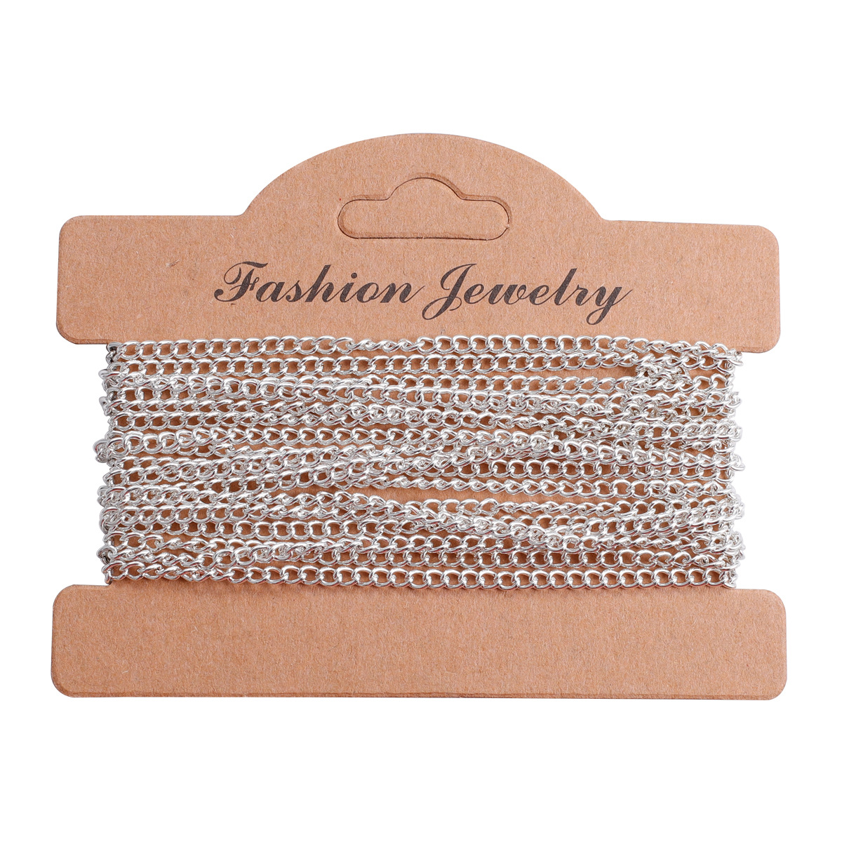 Picture of 2.5mm 3.5mm flat secret chain Handmade DIY jewelry necklace bracelet 3 M chain iron plated 9 colors optional
