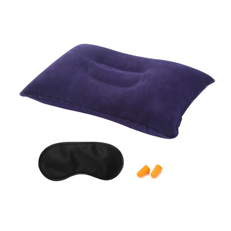 Picture of Inflatable pillow nap square pillow outdoor travel Sanbao camping multifunctional PVC flocking waist pillow spot