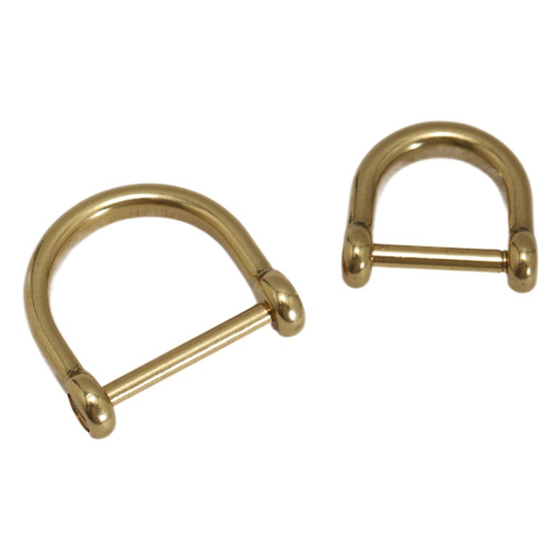 Spot brass horseshoe buckle pure copper financial cloth buckle Japanese version exquisite horseshoe buckle copper new car key chain