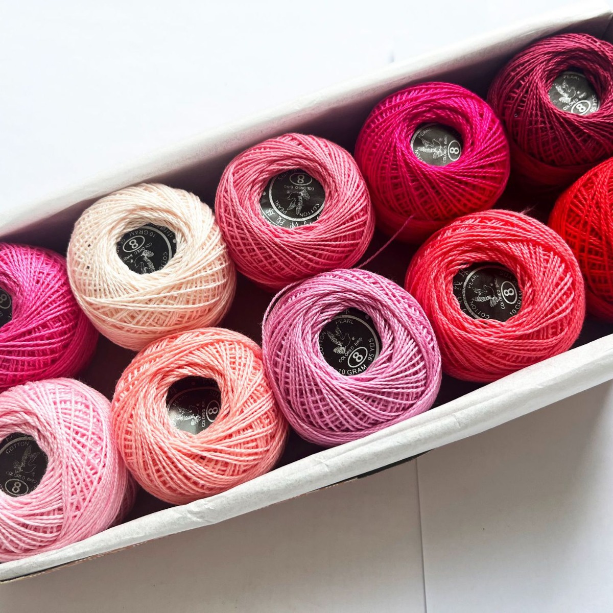 No. 8 Lace Thread 10g Cotton Thread Ball Mercerized Pure Cotton Crochet Thread Crocheted Wool