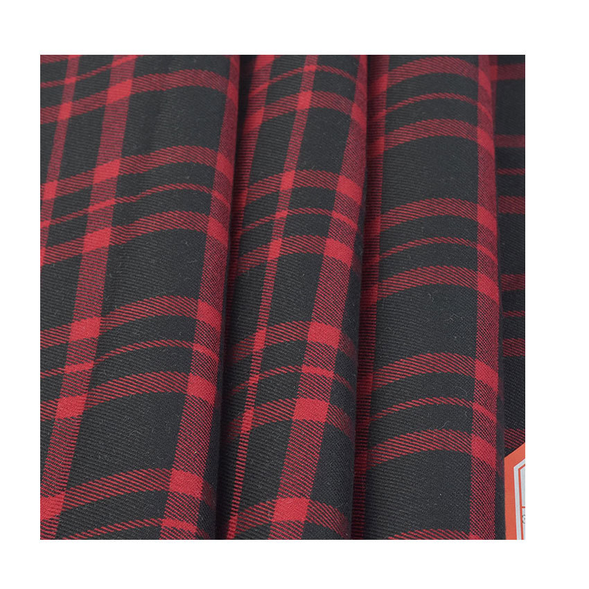 Cotton Spandex Yarn-Dyed Fabric Women's Pants Trench Coat Fabric High-Elastic Plaid Pants Fabric Tr Yarn-Dyed Fabric
