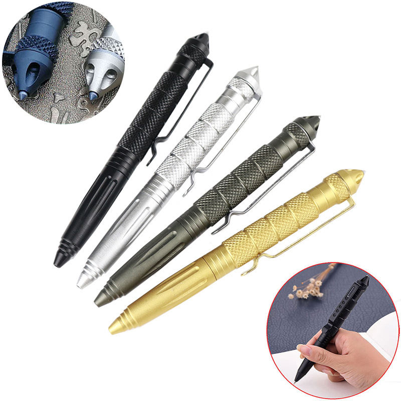 Picture of Outdoor self-defense B2 tungsten steel head tactical defense pen EDC multifunctional special warfare pen outdoor broken window survival signature pen