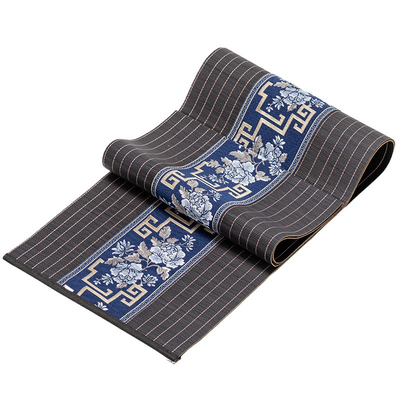 Classical Embroidery Bamboo Tea Mat Chinese Style National Style Bamboo Mat Tea Mat Zen Tea Table Tea Tablecloth TV Cabinet Tablecloth Table Runner