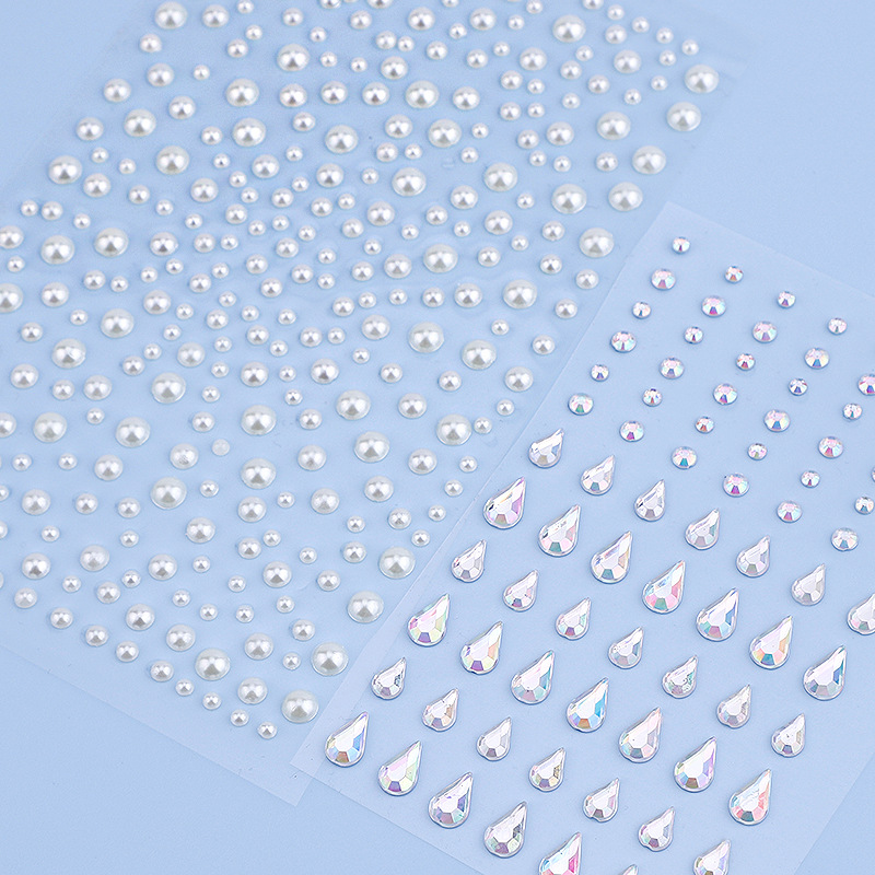 Picture of Cross-Border Popular Combination Baby's Breath 325 Pieces 3.4.5.6mm Self-Matched 4 Face Diamond Stickers Makeup
