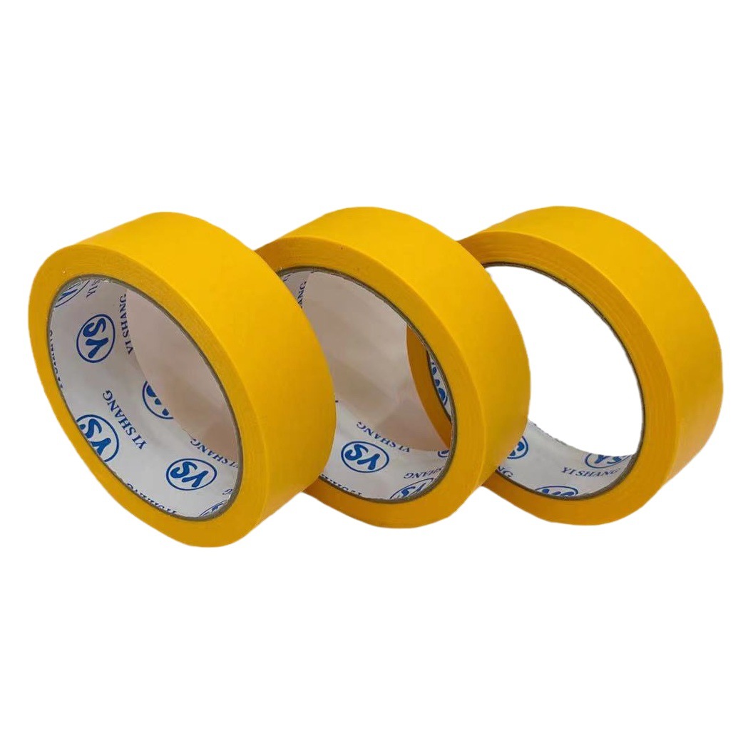 Masking paper and paper tape furniture decoration paint masking beauty seam yellow color paper masking paper masking tape wholesale