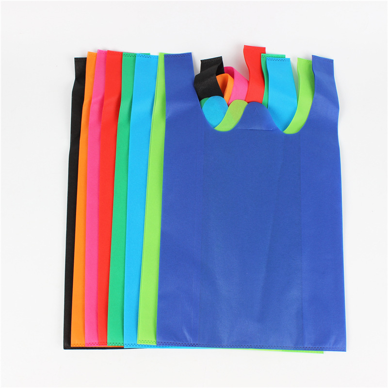 Printing group coated non-woven bag shopping three-dimensional handbag color printing design advertising bag