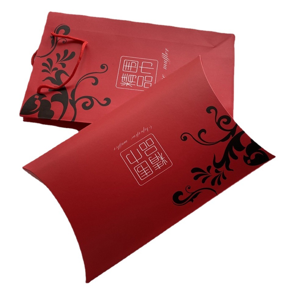 Scarf gift box manufacturers wholesale spot festive red carton scarf gift box packaging box two-piece set